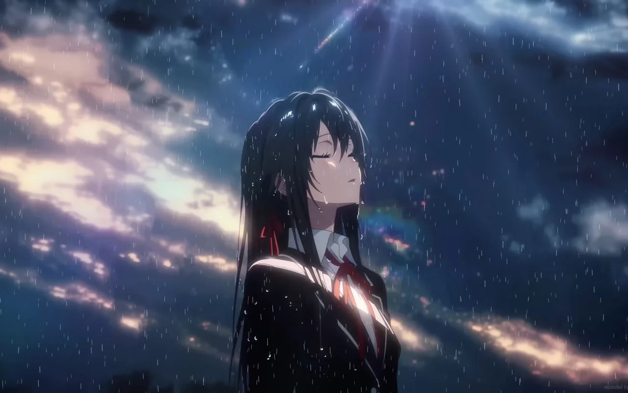 Yukino In The Rain live wallpaper preview
