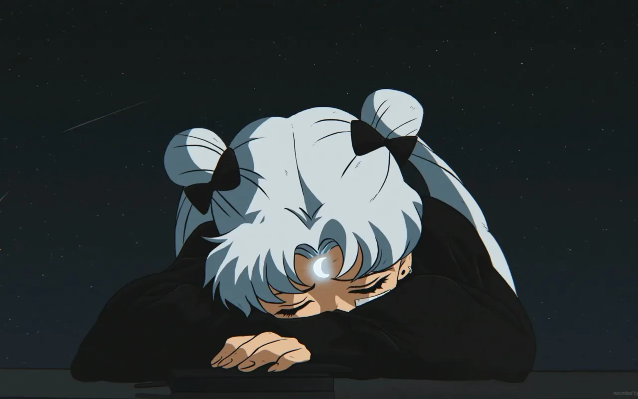 Usagi Tsukino Falling Asleep live wallpaper preview