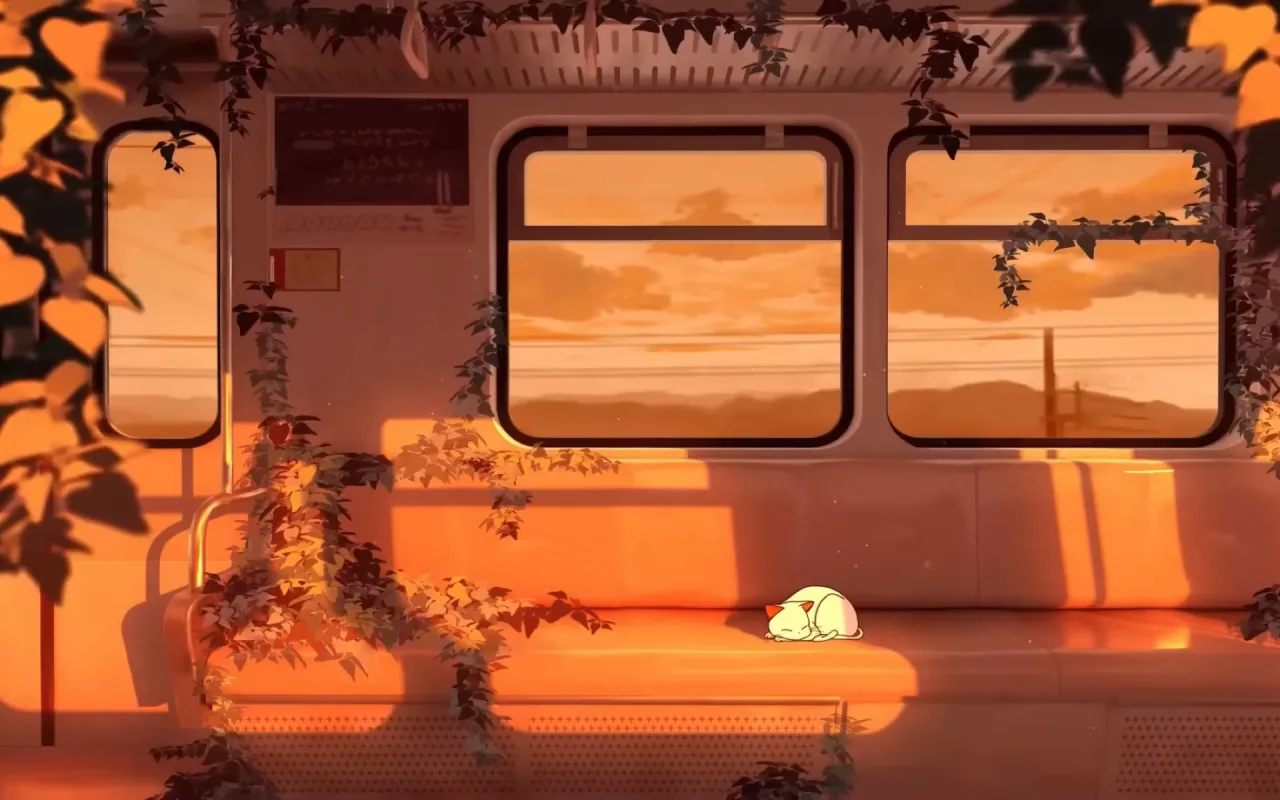 Subway Cat Napping live wallpaper preview