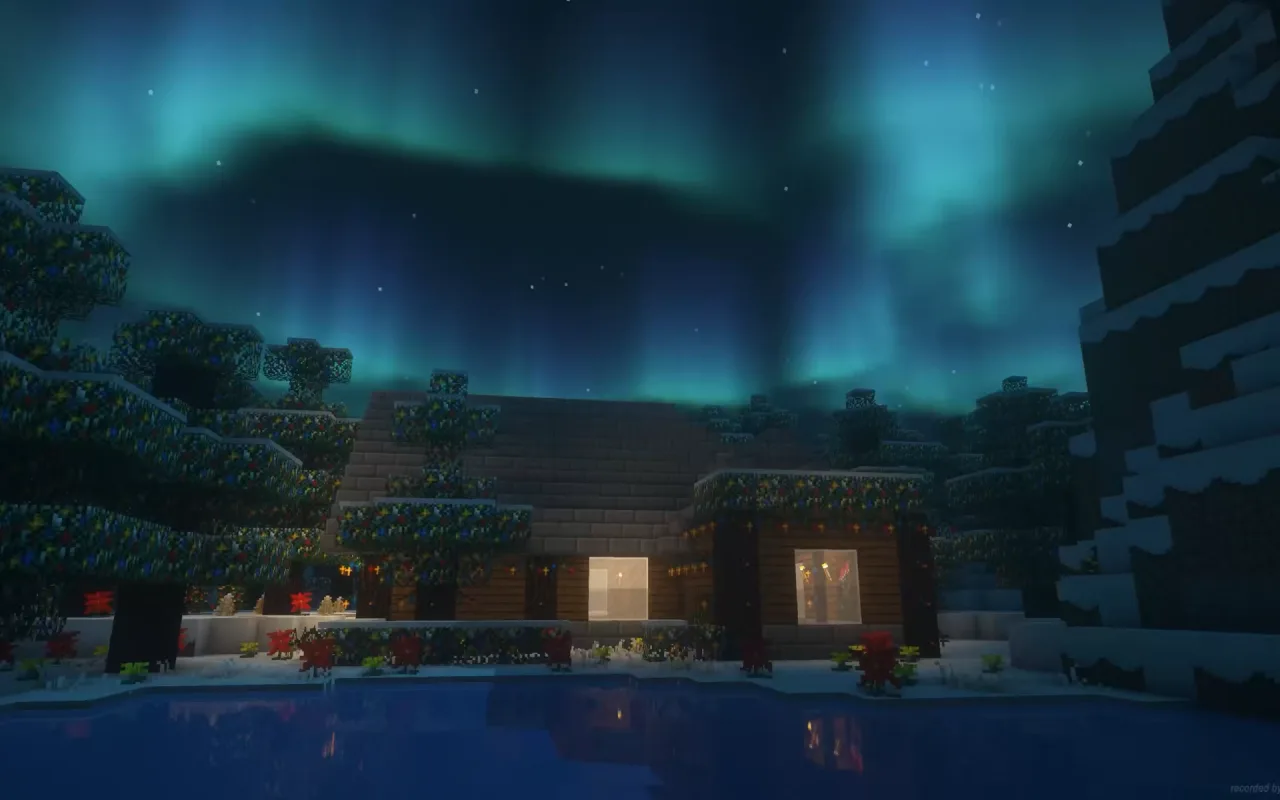 Minecraft Fireworks live wallpaper preview