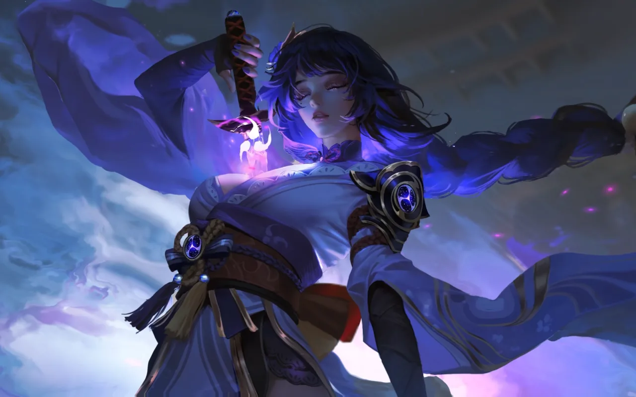 Raiden Shogun live wallpaper preview