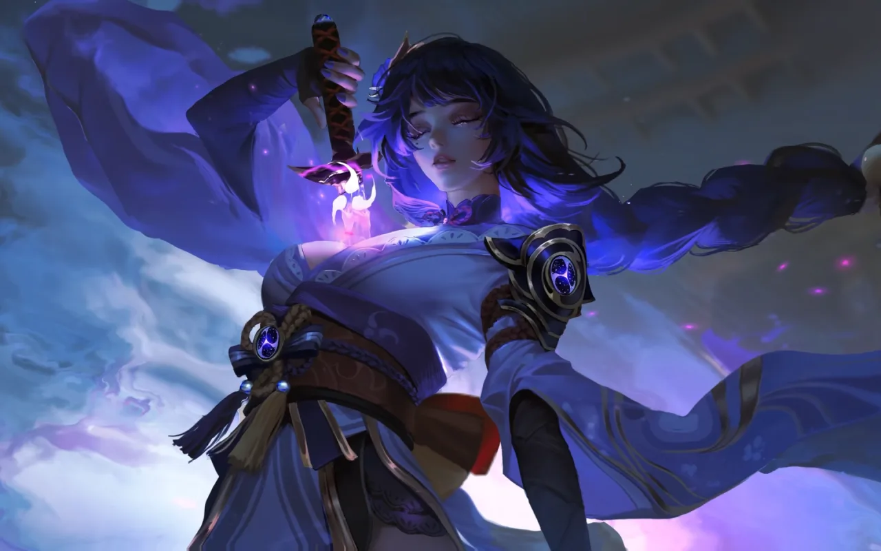 Raiden Shogun live wallpaper preview