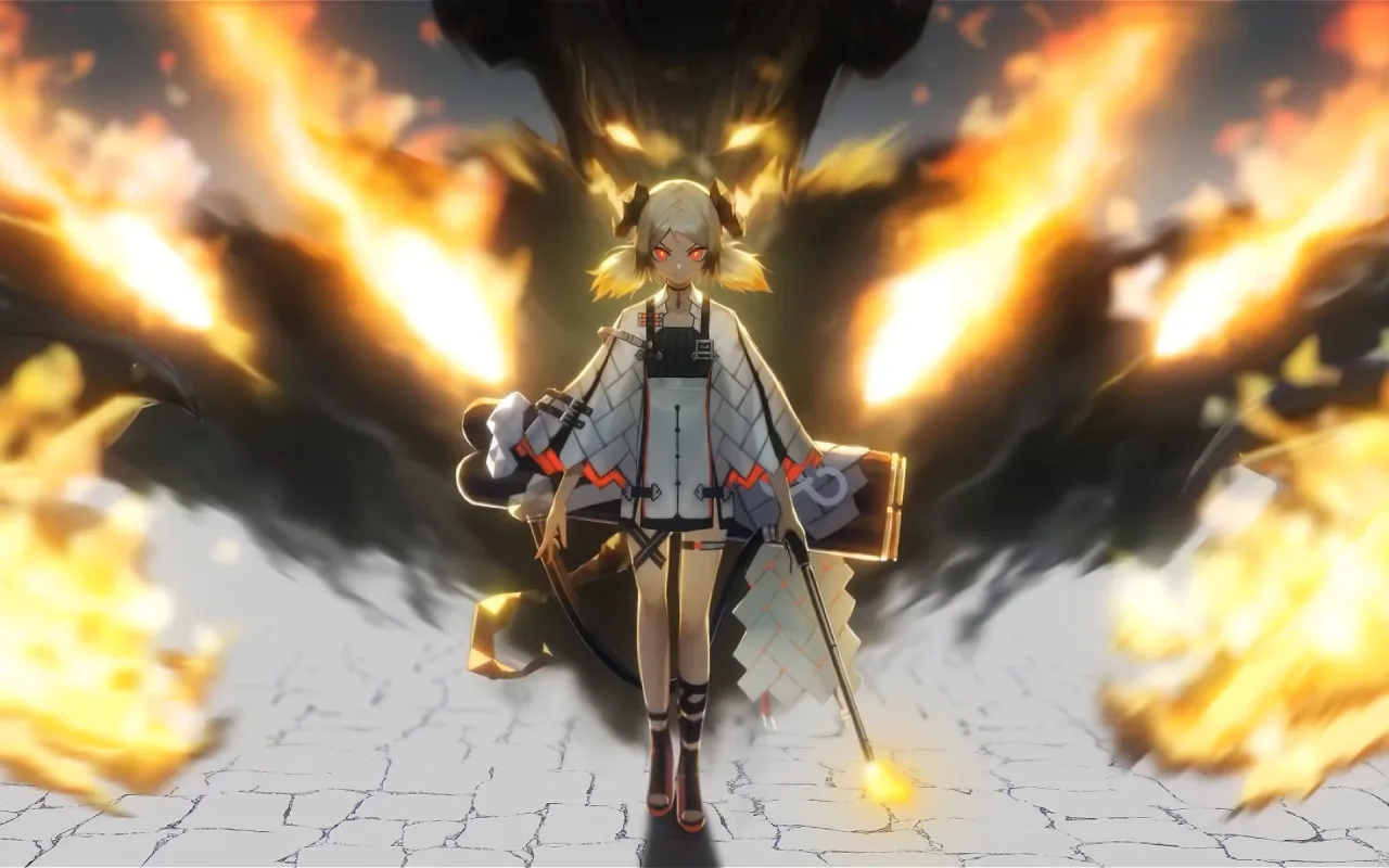 Arknights Ifrit live wallpaper preview