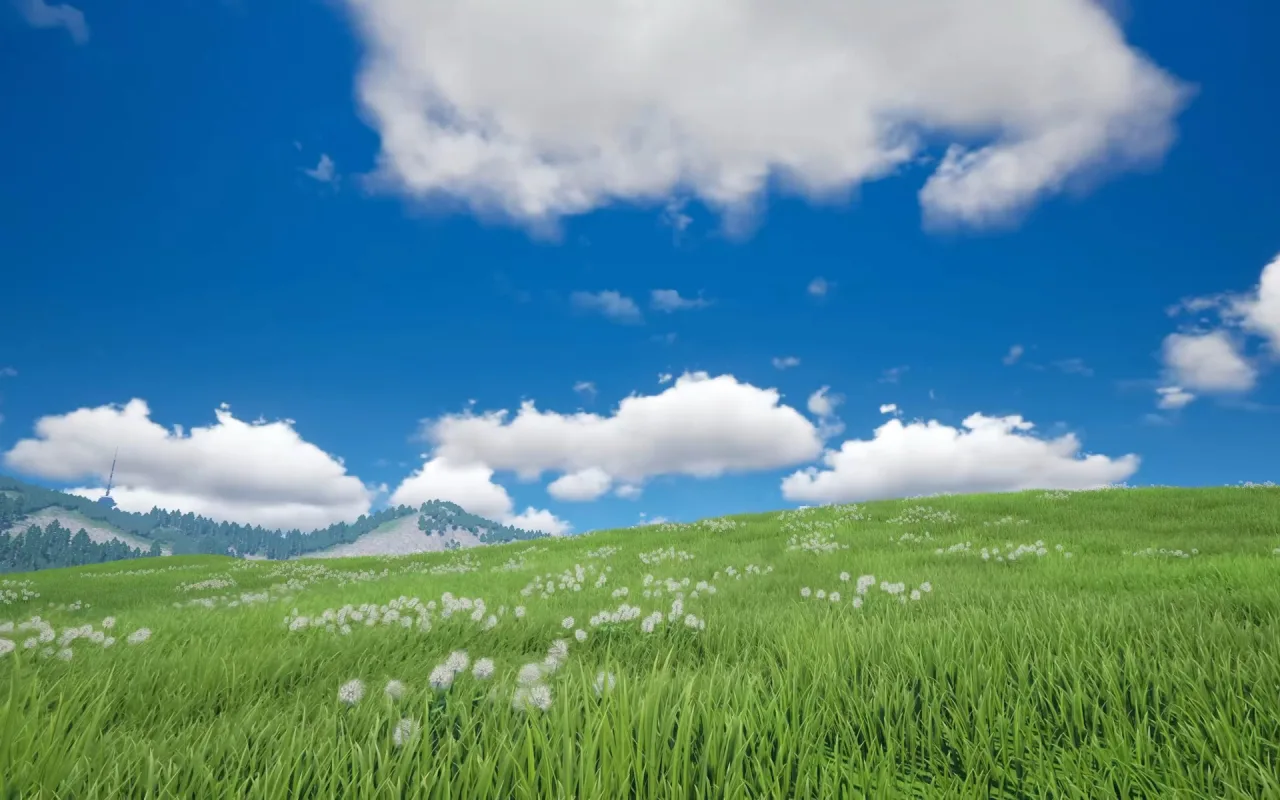 Paddy Field Under Blue Sky live wallpaper preview