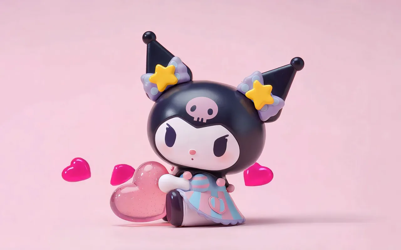 Kuromi Hearts live wallpaper preview
