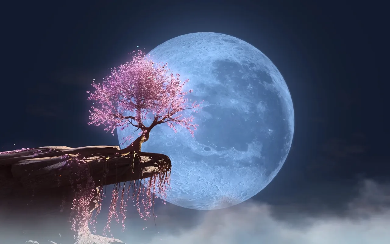 Moon Blossom live wallpaper preview