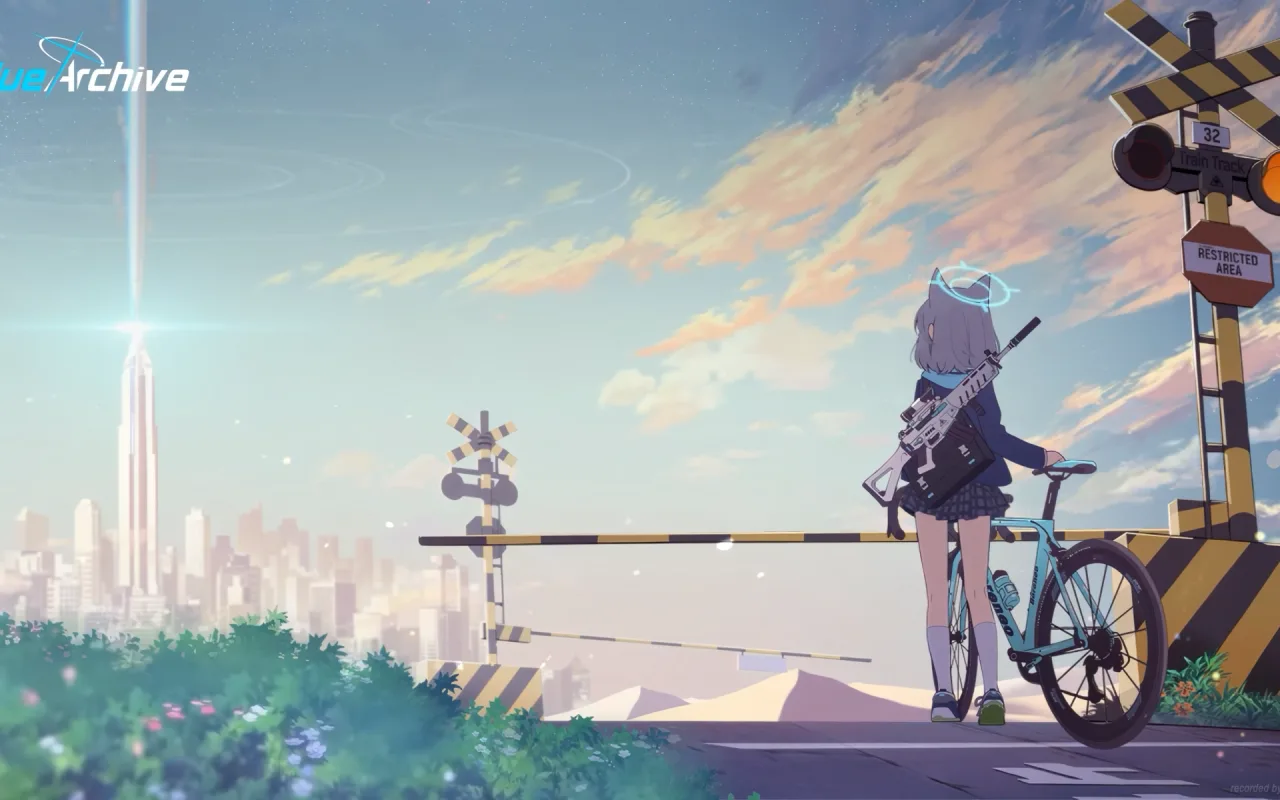 Sunaookami Shiroko Bike live wallpaper preview