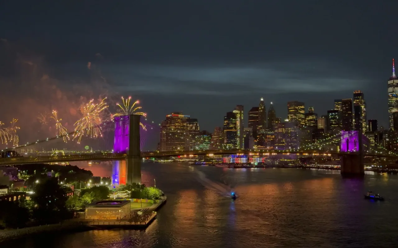 NYC 4th July Fireworks live wallpaper preview