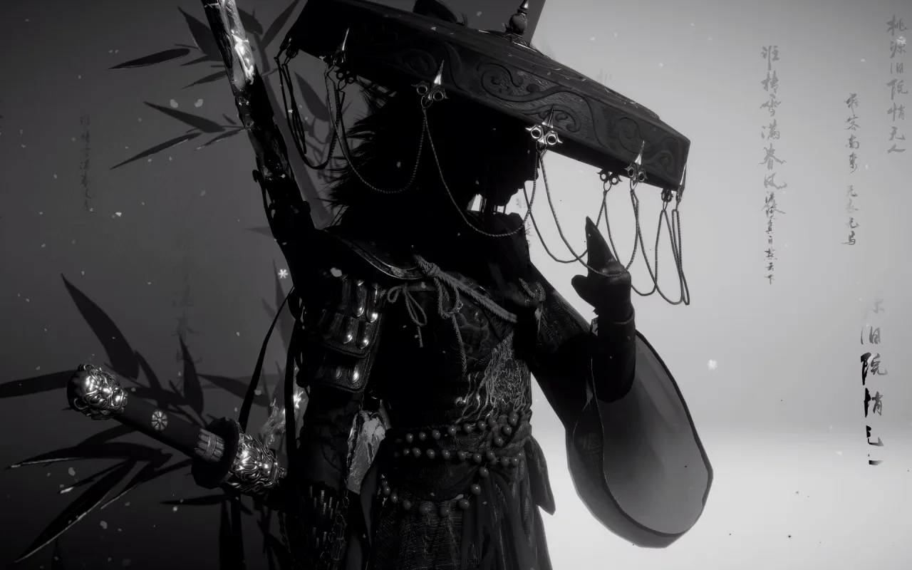 Ink Style Wuxia Warrior Silhouette live wallpaper preview