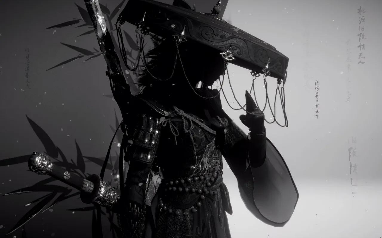 Ink Style Wuxia Warrior Silhouette live wallpaper preview
