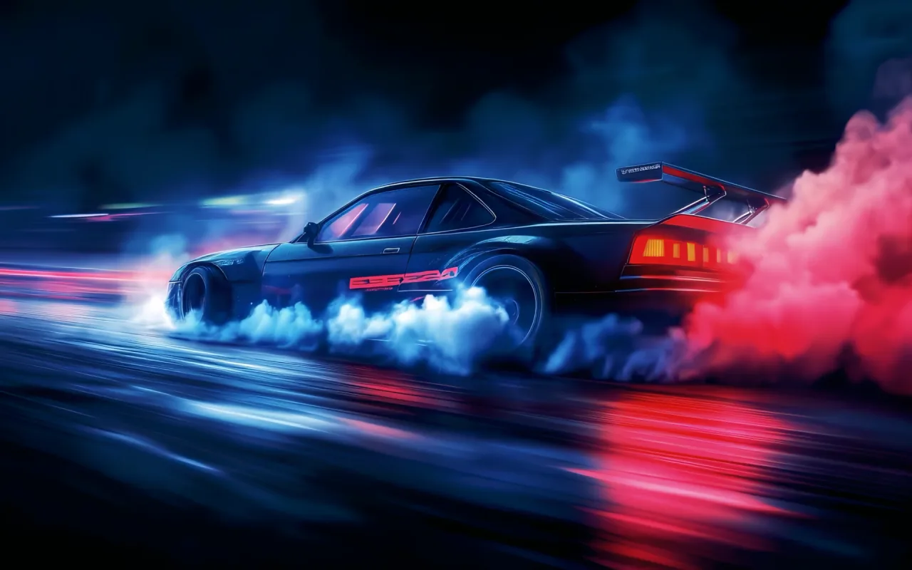 Racing Burnout live wallpaper preview