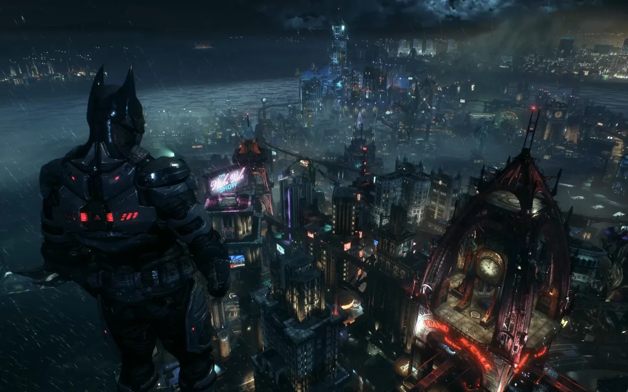 Batman in Night City live wallpaper preview
