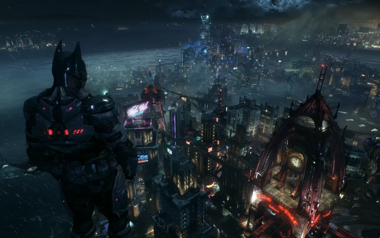 Batman in Night City live wallpaper preview