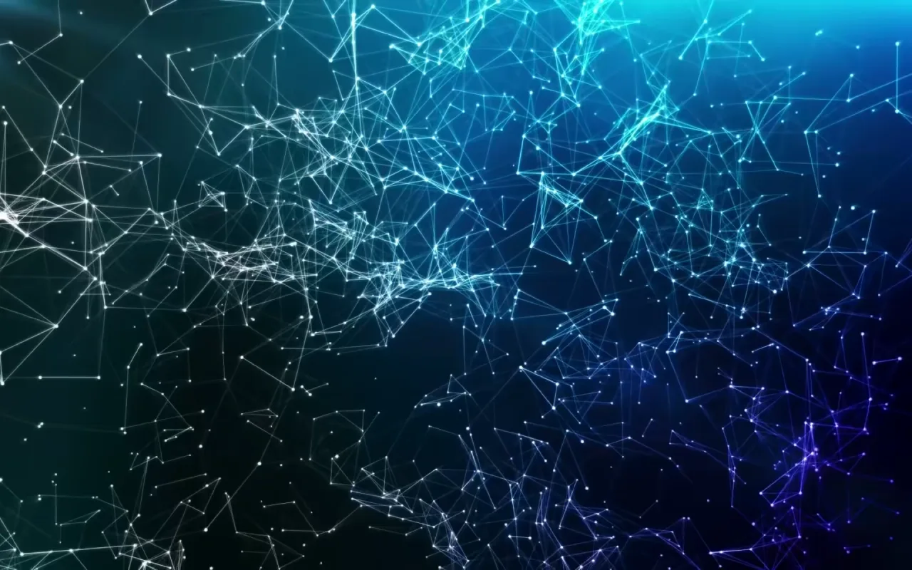 Blue Particles live wallpaper preview