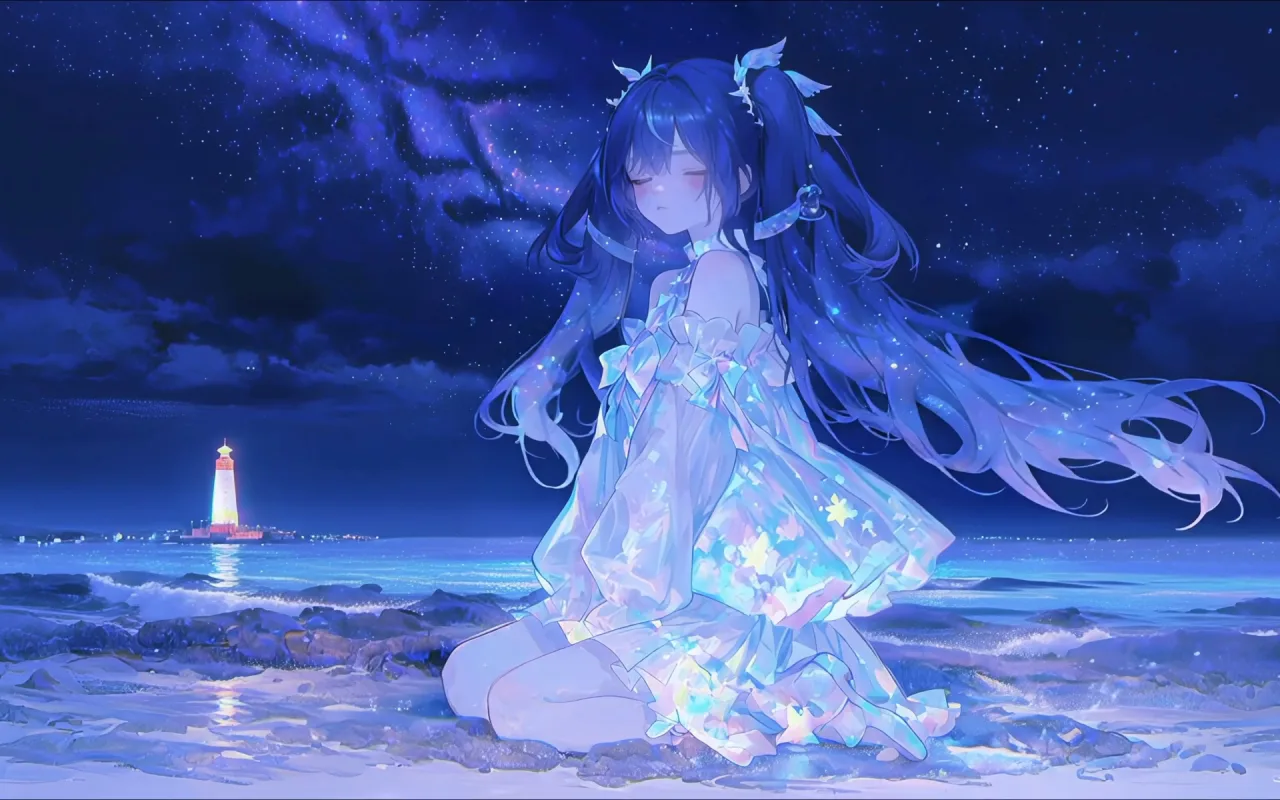 Starlit Ocean live wallpaper preview