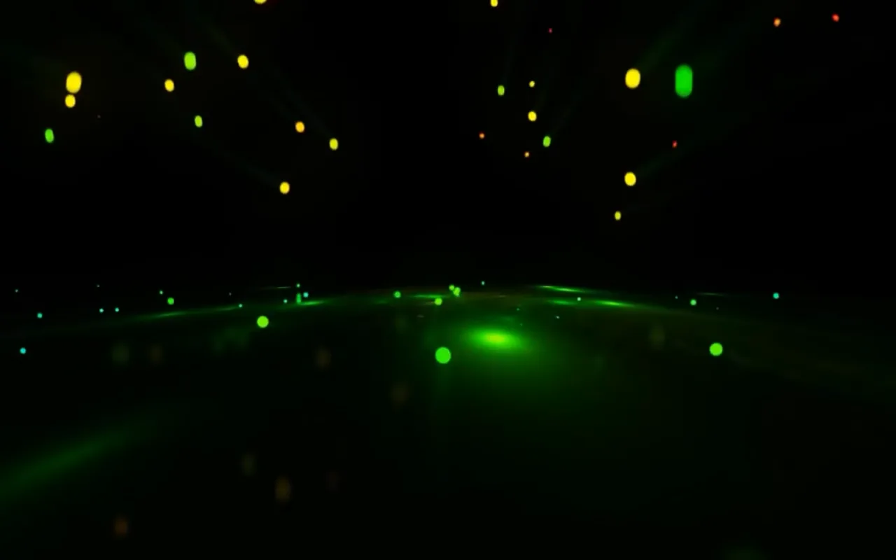 Green Sparks live wallpaper preview