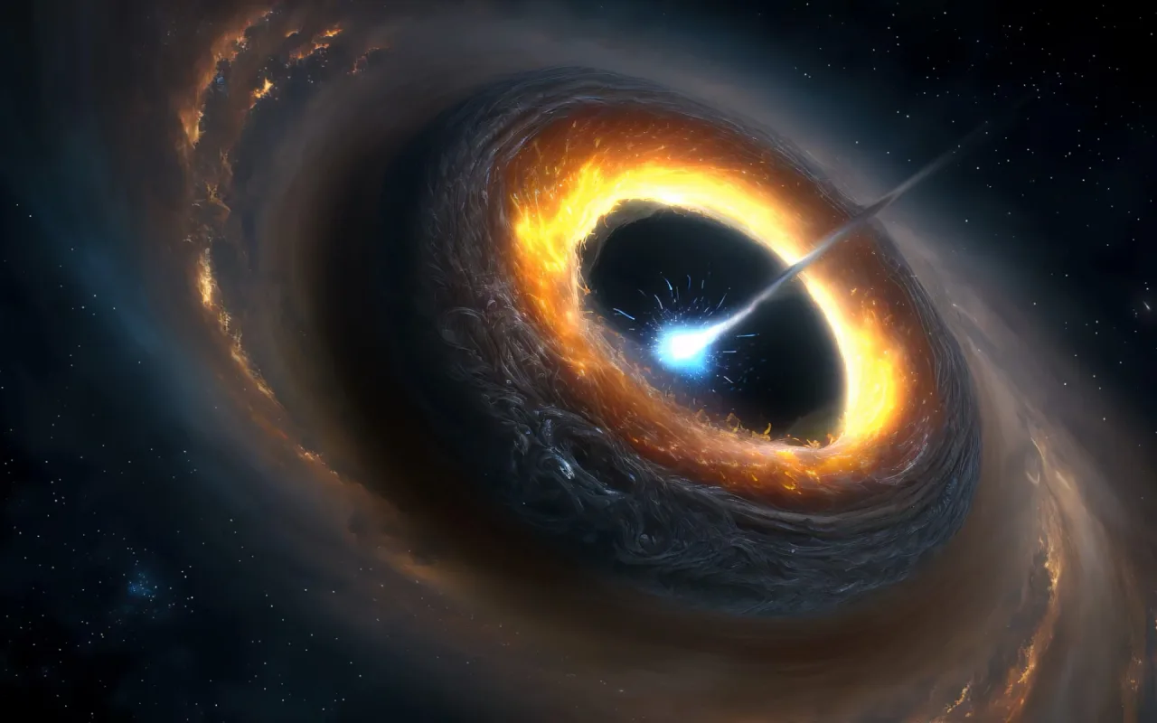 Rotating Black Hole live wallpaper preview