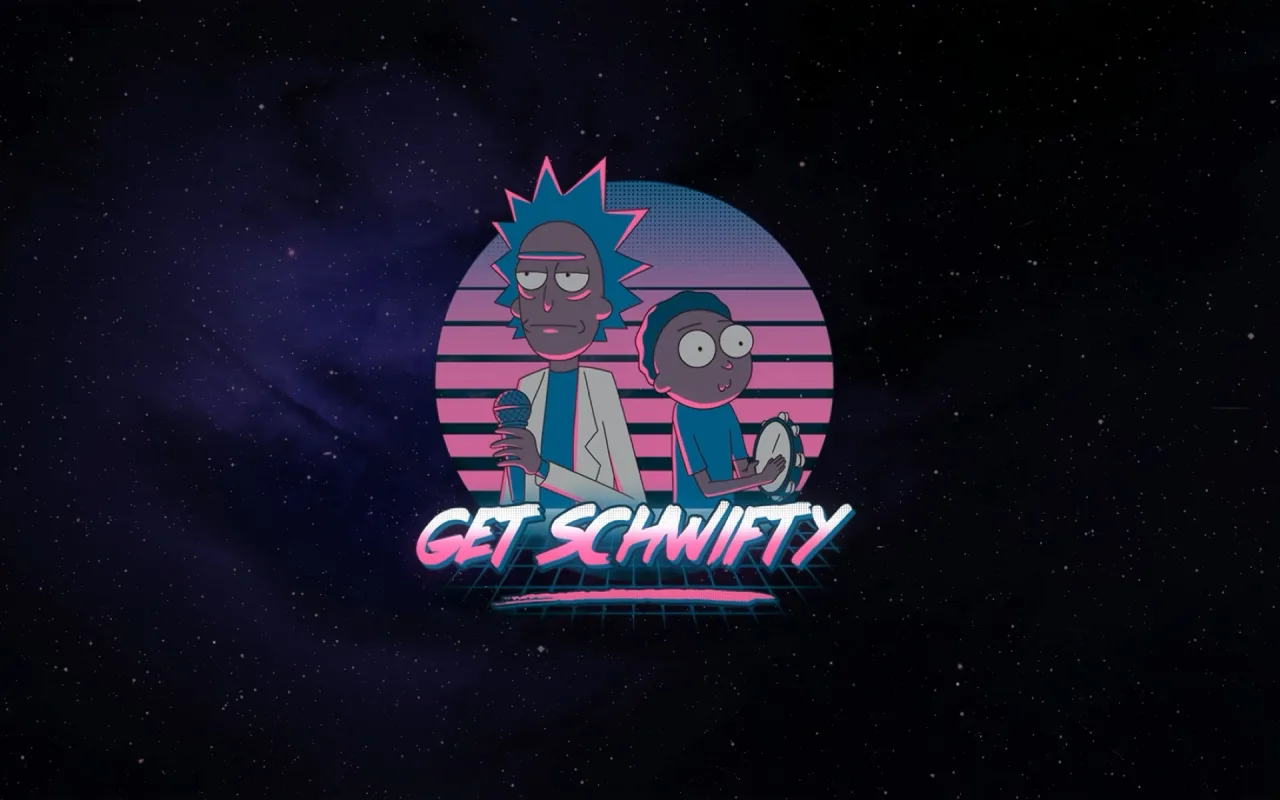 Rick And Morty Retro Space live wallpaper preview