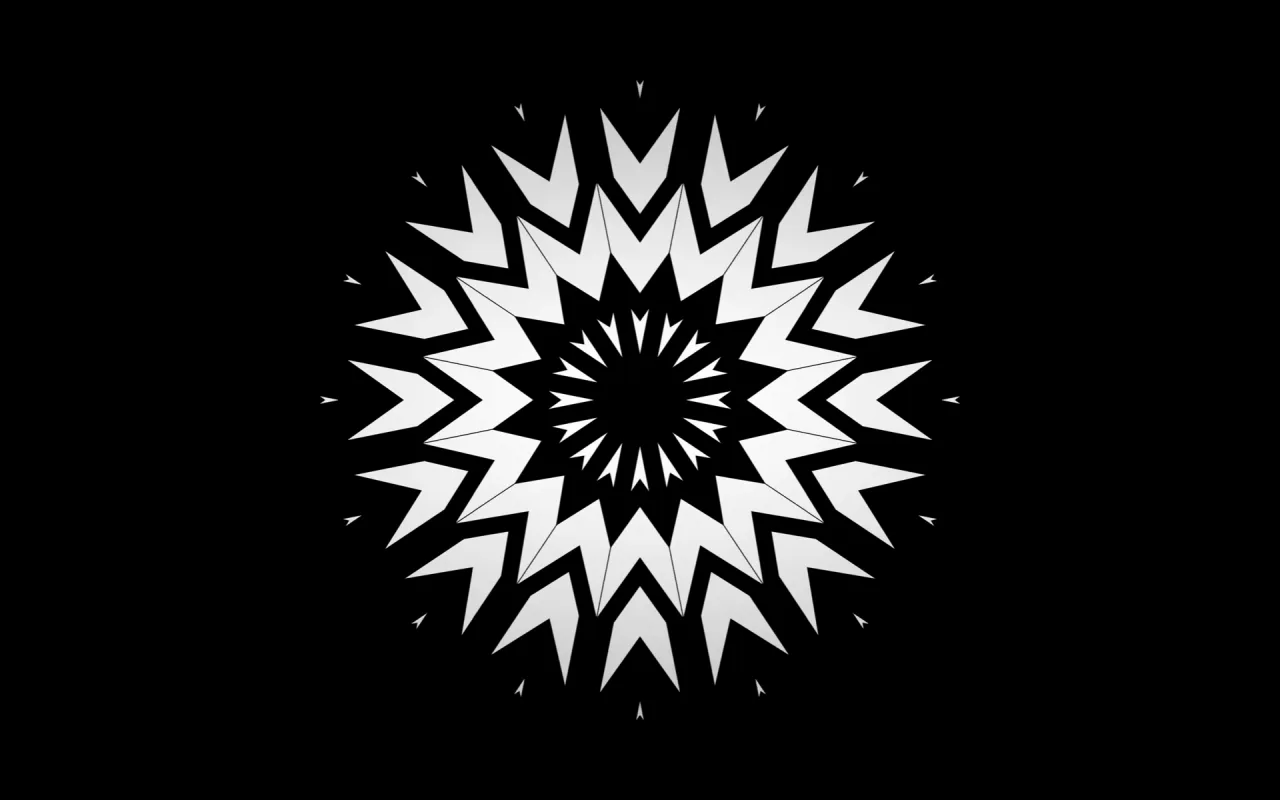 White Kaleidoscope live wallpaper preview