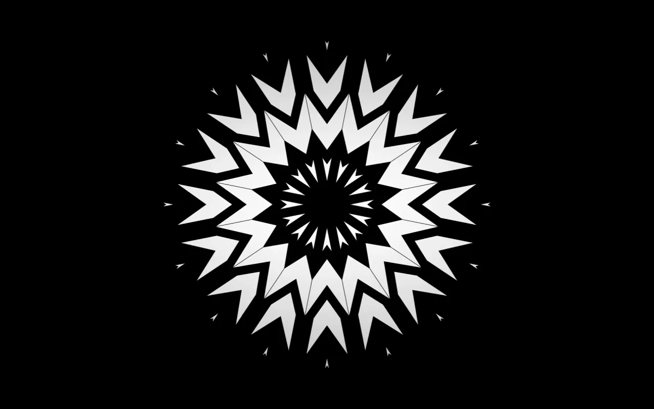 White Kaleidoscope live wallpaper preview