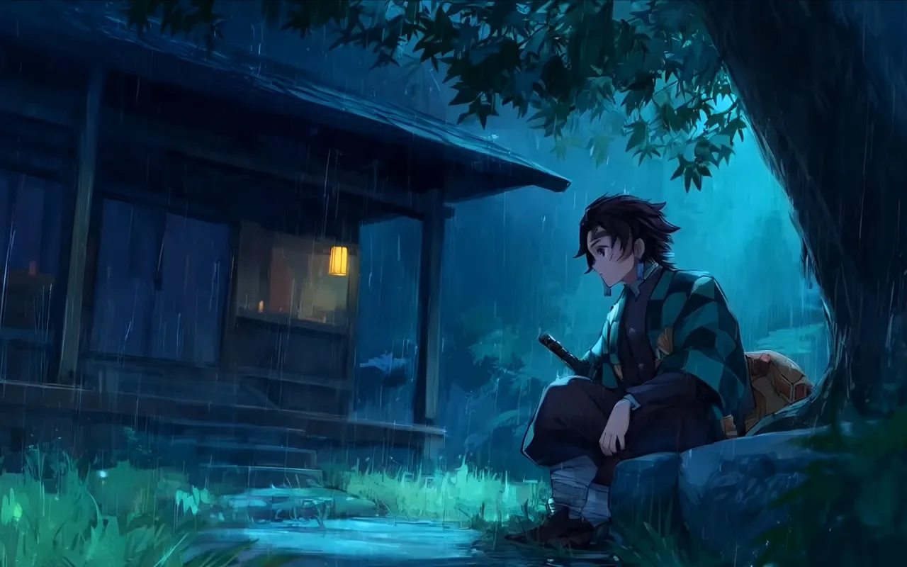 Tanjiro live wallpaper preview