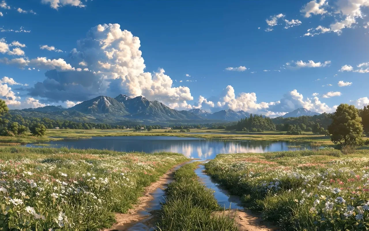 Summer Mountain Paradise live wallpaper preview