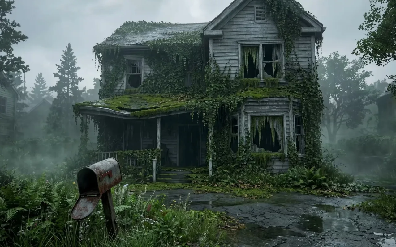 The Last Of Us: Rainy Apocalypse in the Suburbs live wallpaper preview