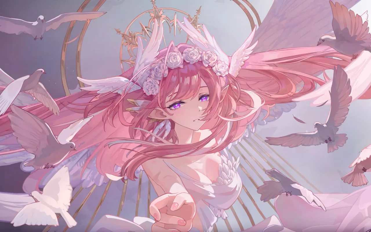 some anime girl live wallpaper preview