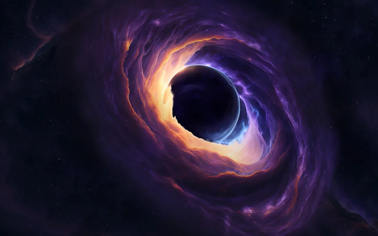 Black Hole in Nebula live wallpaper preview