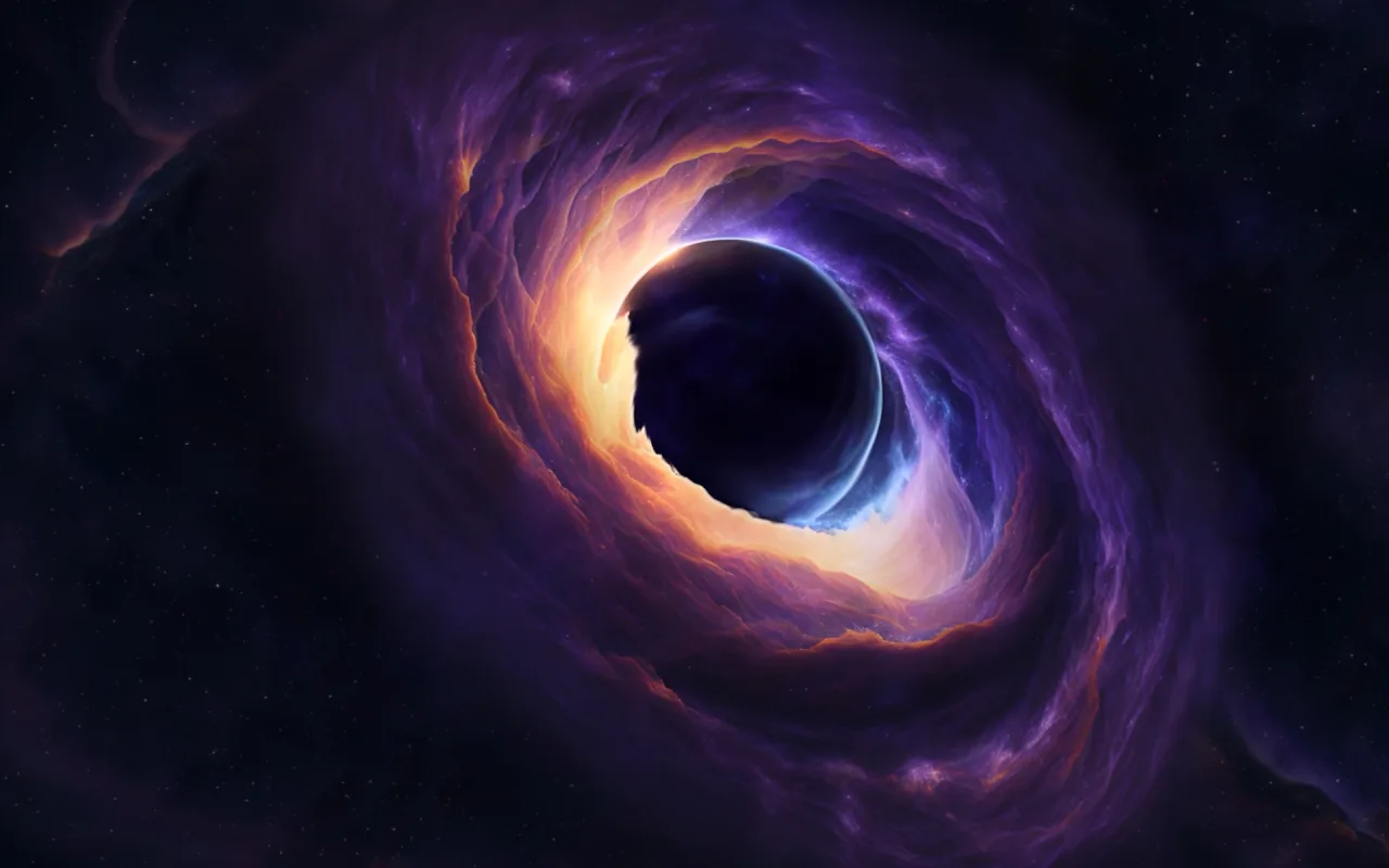 Black Hole in Nebula live wallpaper preview