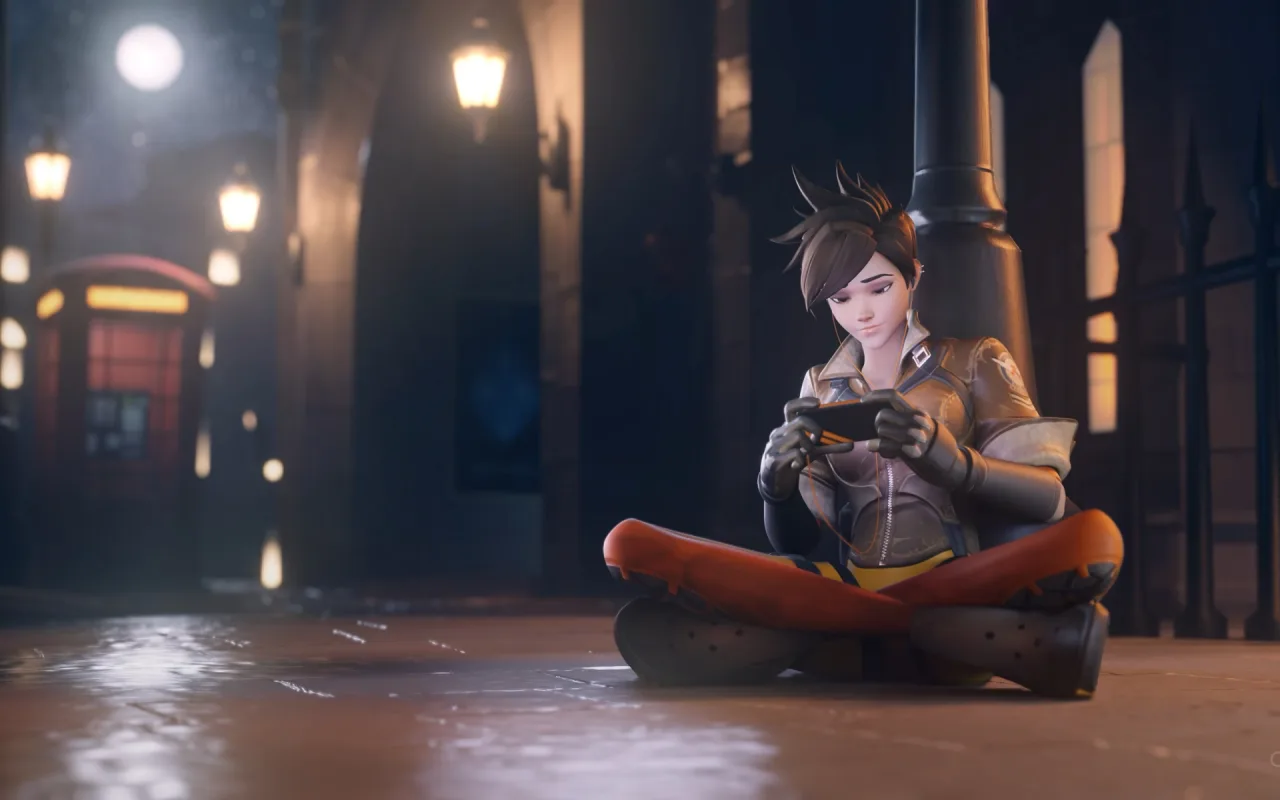 Tracer and Widow Chill live wallpaper preview
