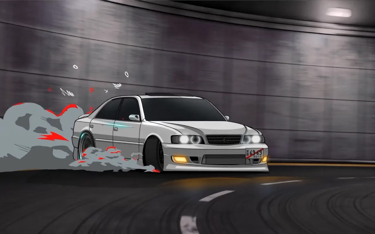Initial Club Toyota Supra Drift live wallpaper preview