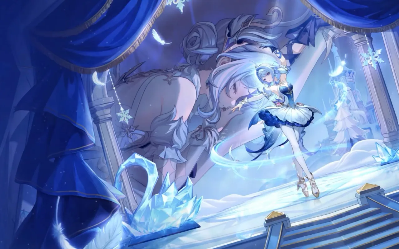 Odette Genshin Impact live wallpaper preview