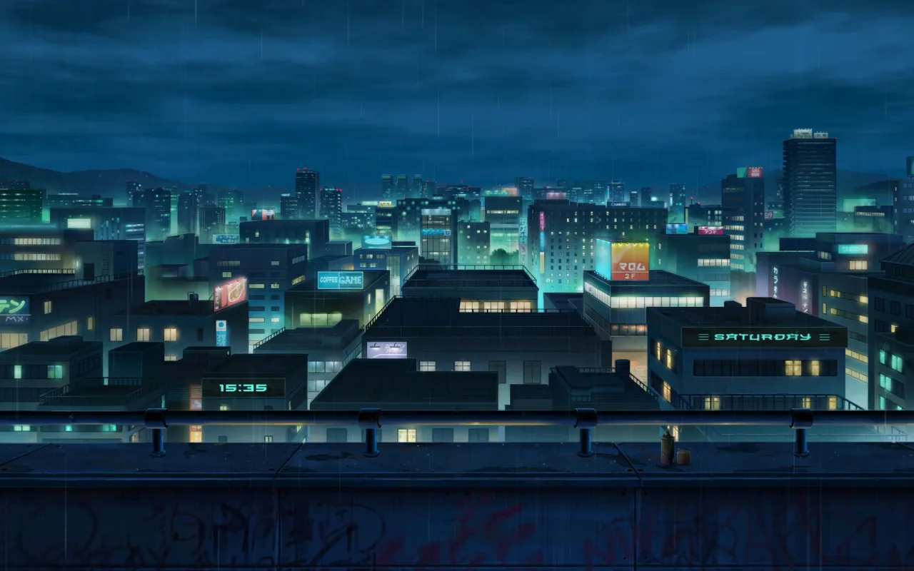 Tokyo Rain Reflections live wallpaper preview