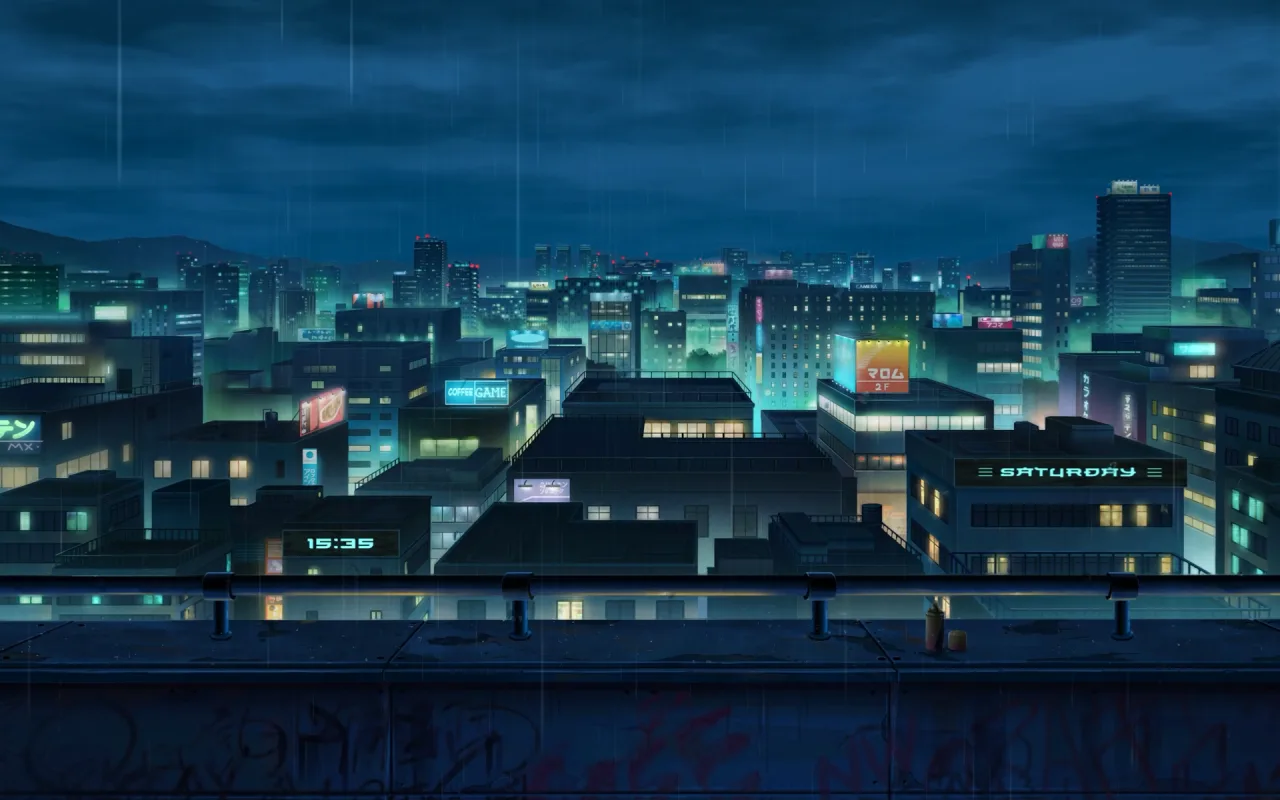 Tokyo Rain Reflections live wallpaper preview