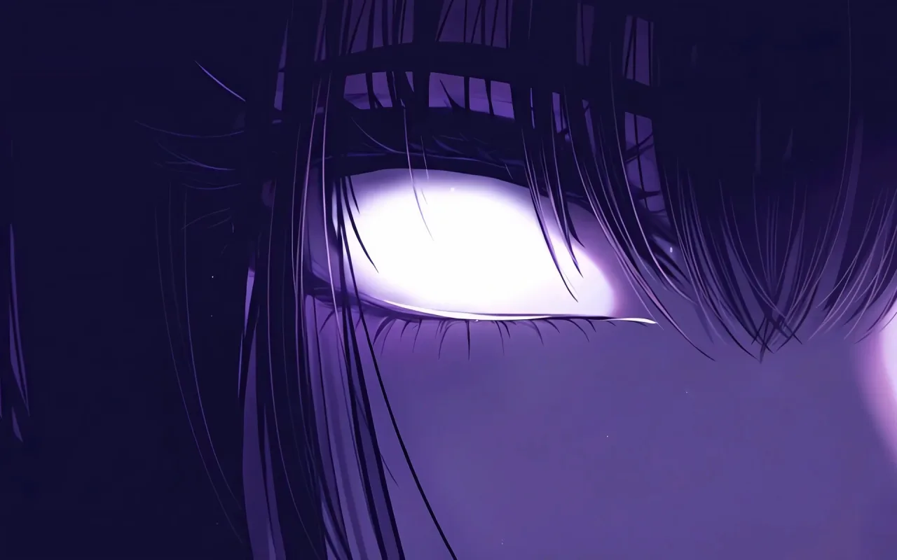 Anime girl glowing eyes live wallpaper preview