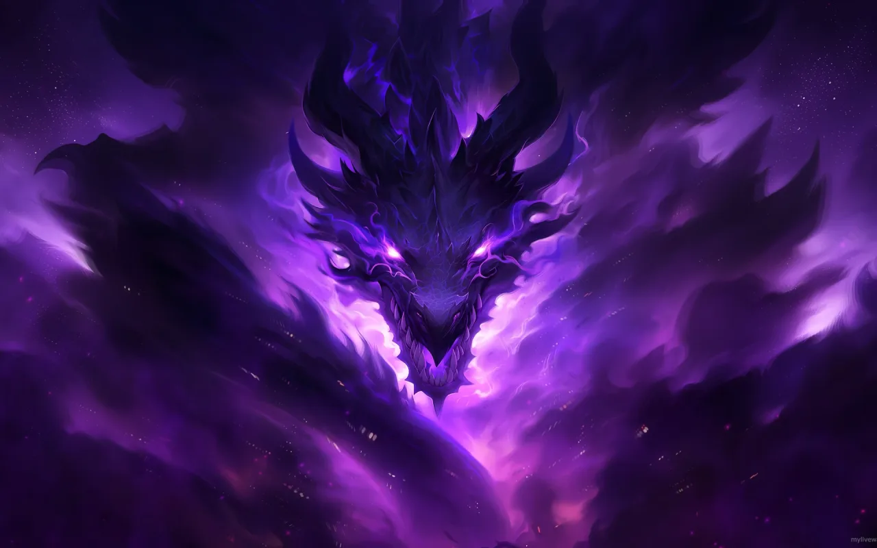 Purple Dragon live wallpaper preview