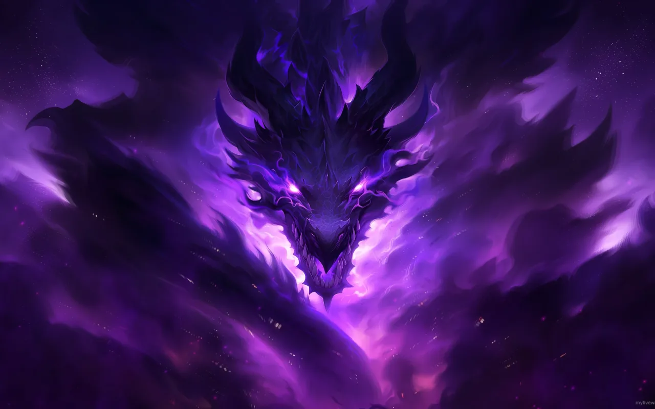 Purple Dragon live wallpaper preview
