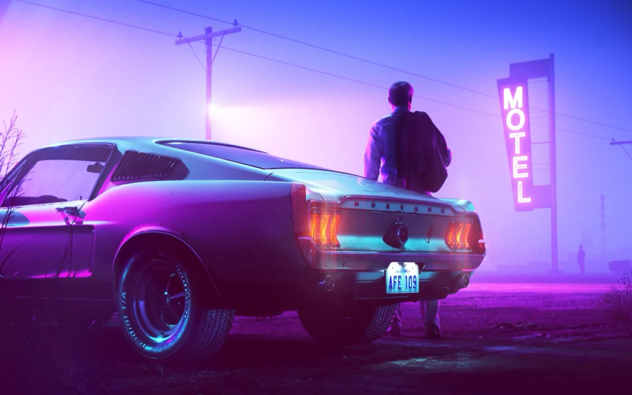 Neon Car live wallpaper preview