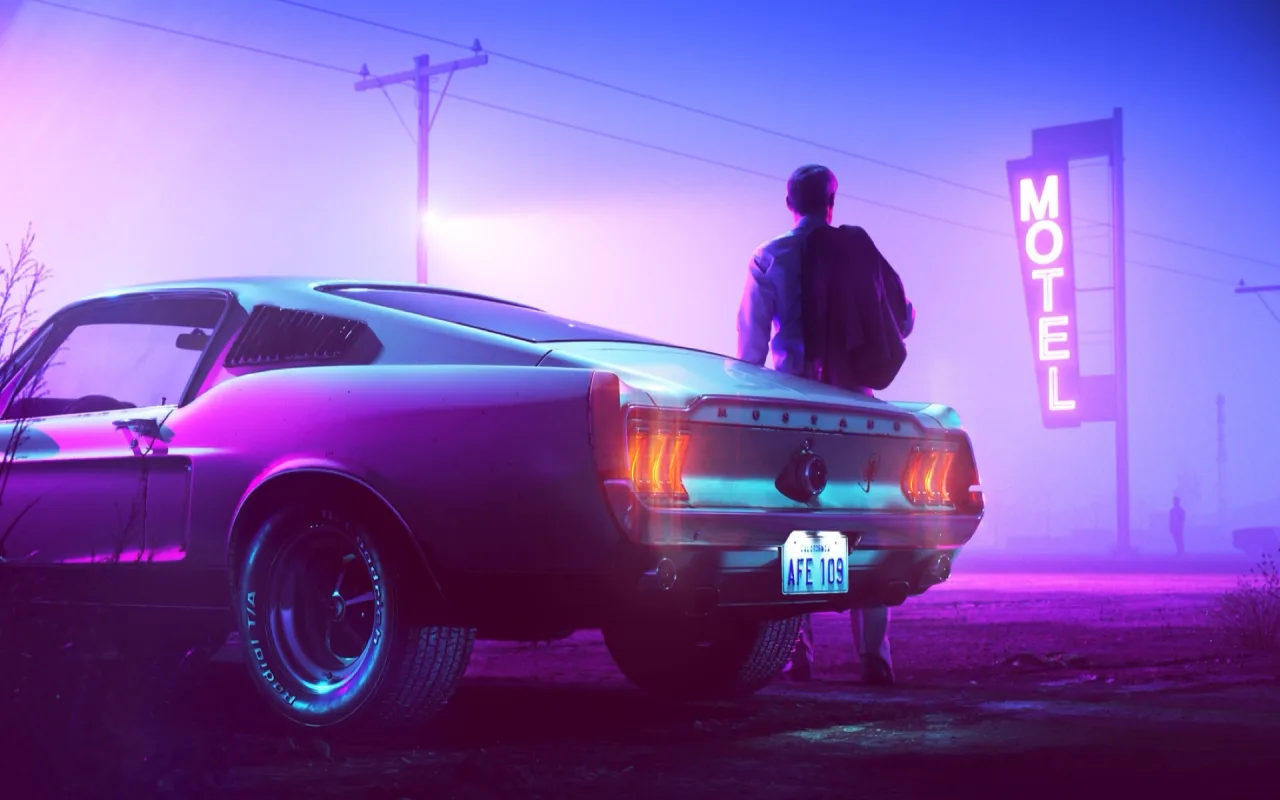 Neon Car live wallpaper preview