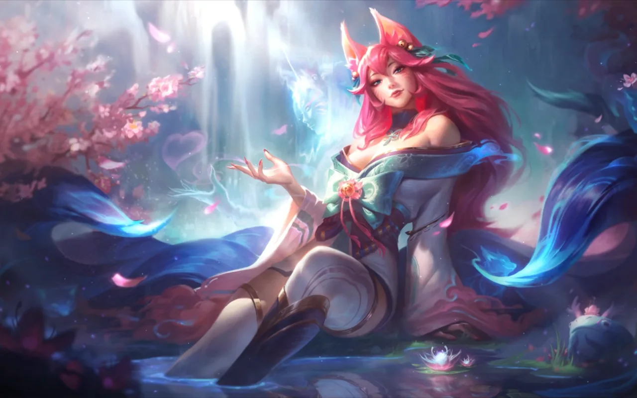 Spirit Blossom Ahri live wallpaper preview