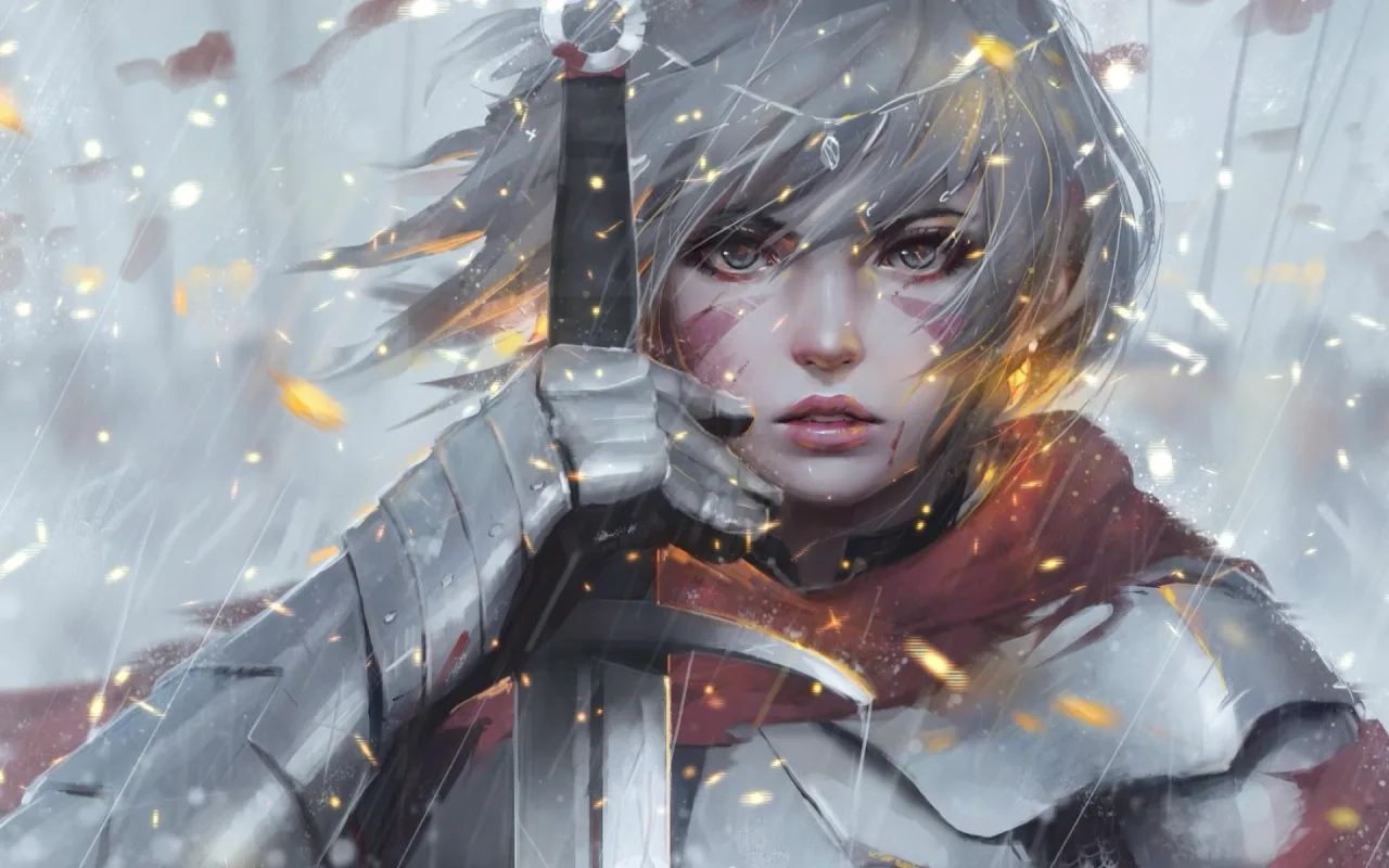 Girl Knight live wallpaper preview