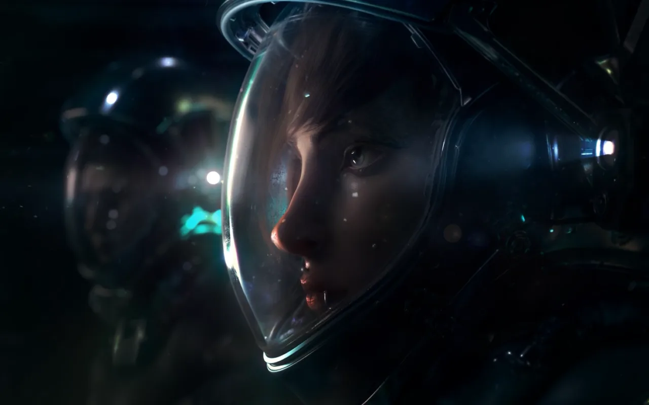 Space Girl live wallpaper preview