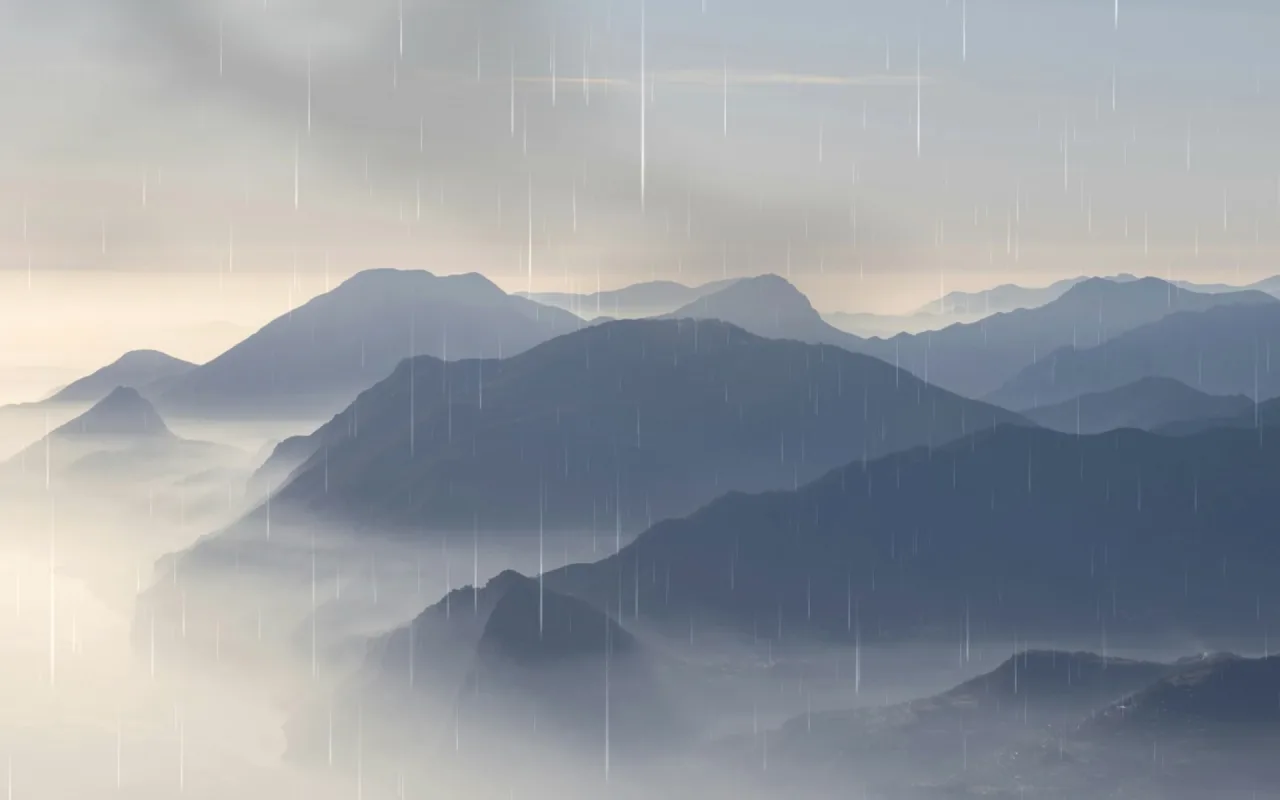Fog Bound Mountains live wallpaper preview
