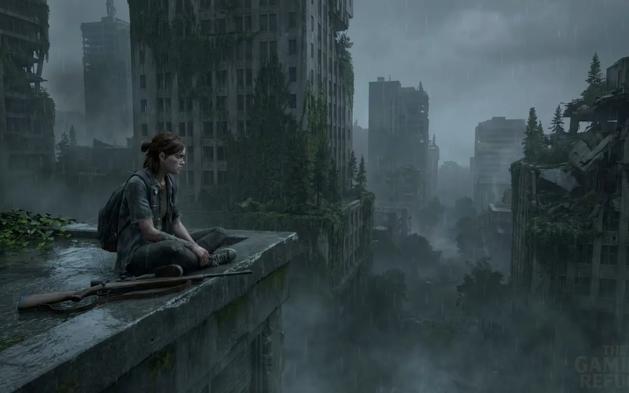 The Last Of Us: Ellie Rooftop Ambience live wallpaper preview