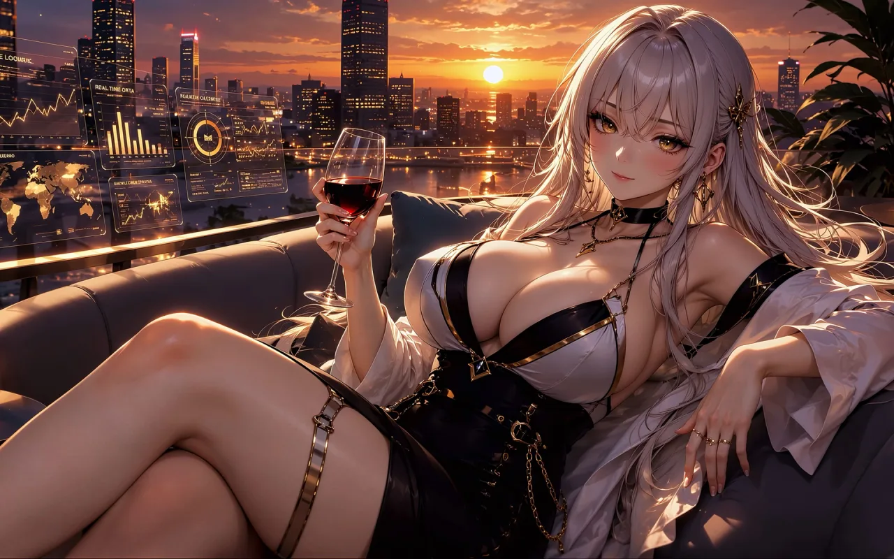 Golden Skyline live wallpaper preview