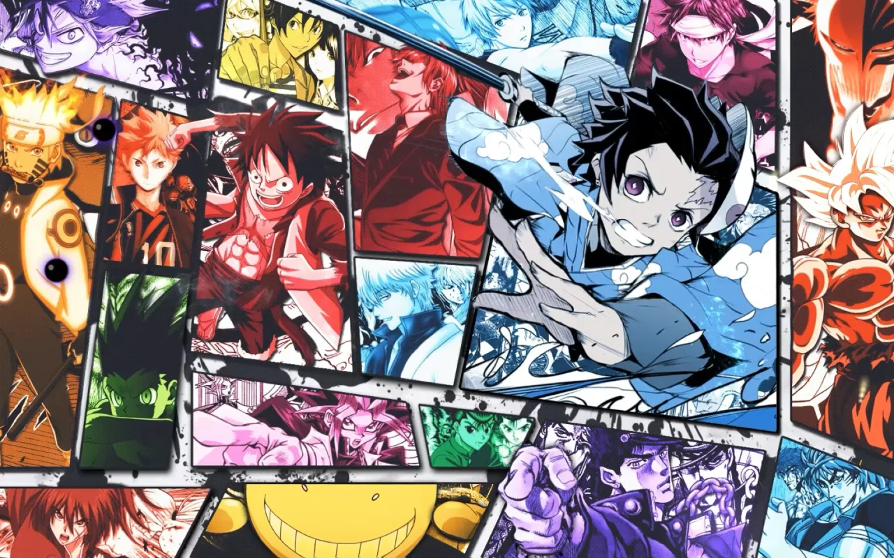 Anime Crossover Collage live wallpaper preview