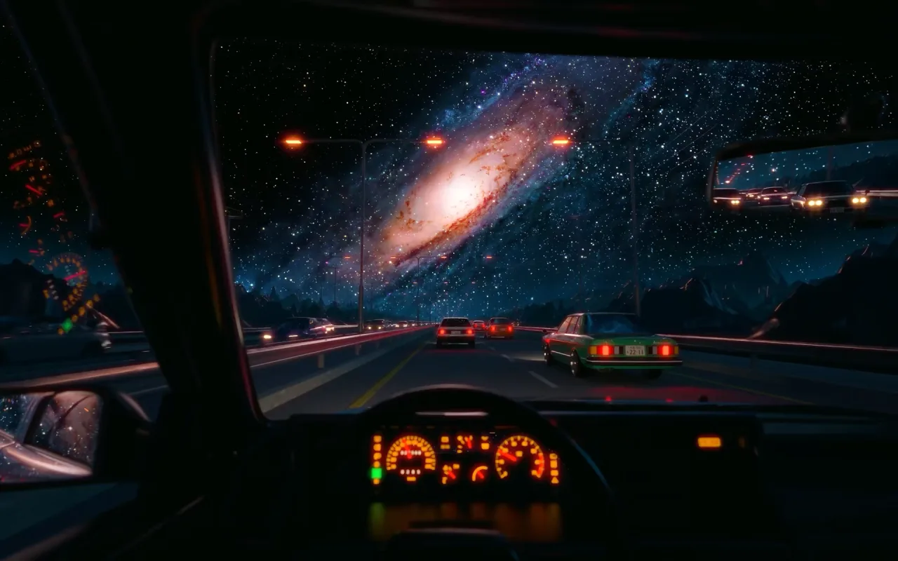 Galaxy Drive live wallpaper preview