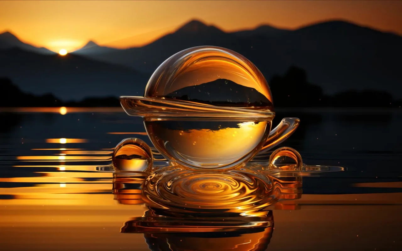 Relaxing Sunrise Sphere live wallpaper preview