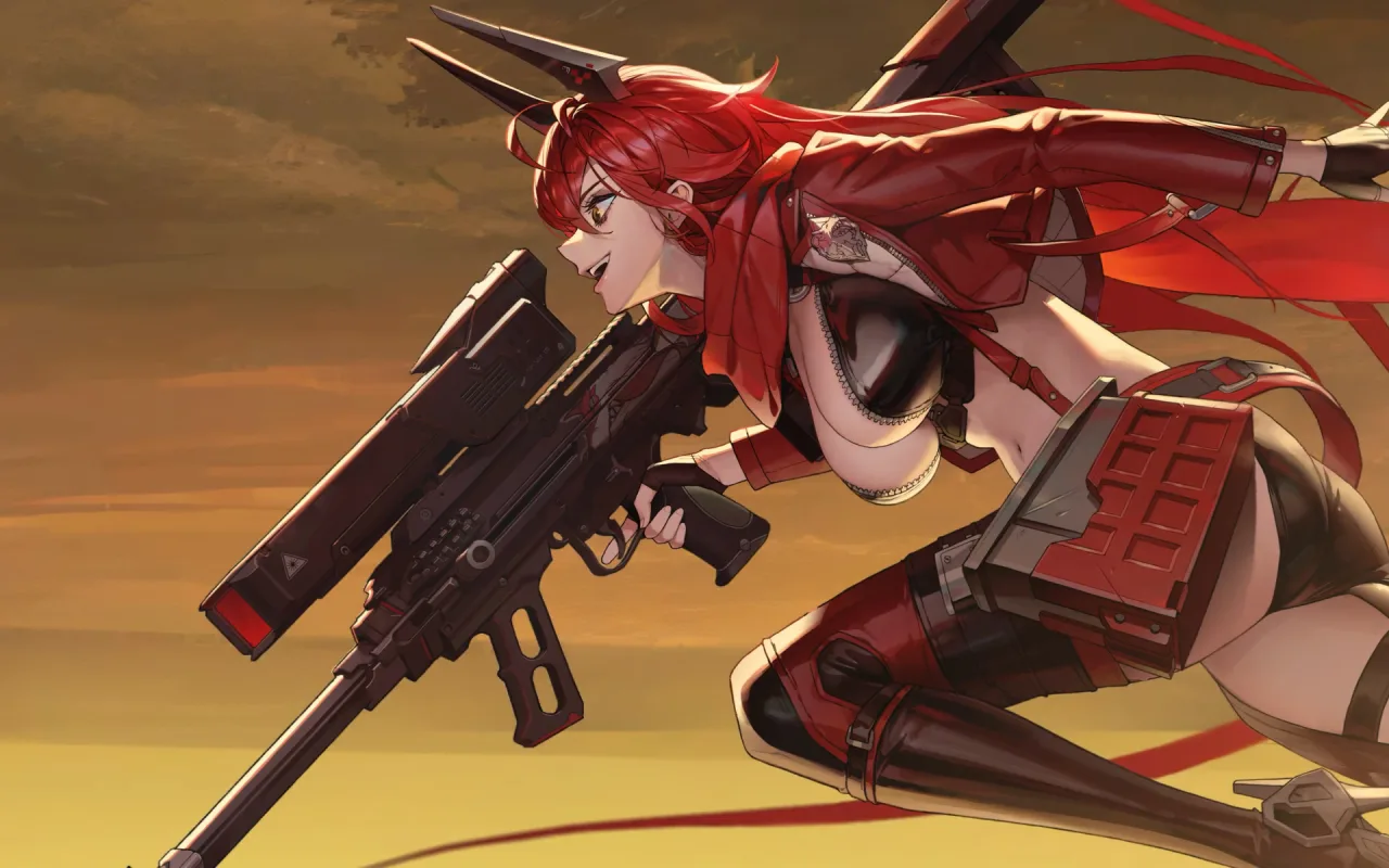 Red Hood Nikke live wallpaper preview